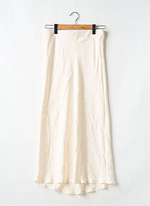 Jupe mi-longue beige ZARA pour femme