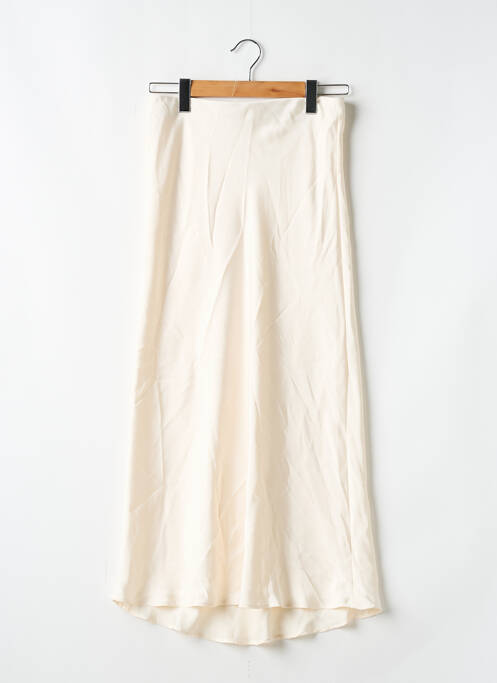 Jupe mi-longue beige ZARA pour femme