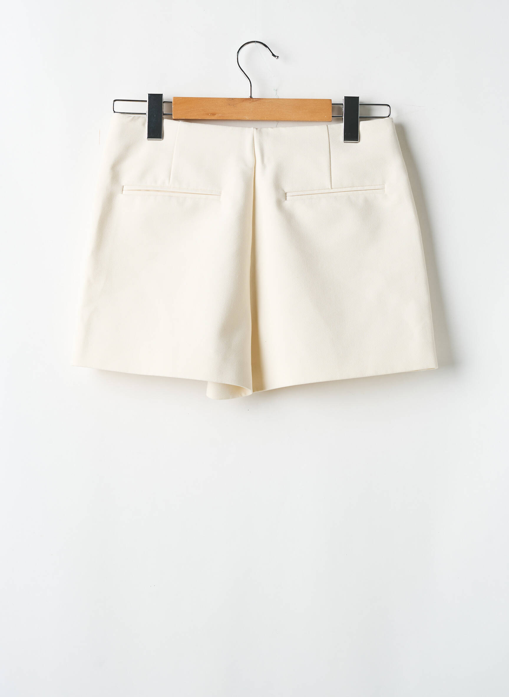 Jupe Short Tissage Crêpe Beige Zara Femme 2588203-beige0 Modz