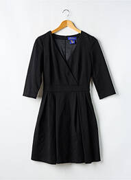 Robe mi-longue manches 3/4 manches 3/4 noir HEROINES femme