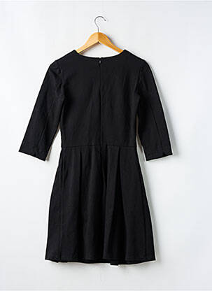 Robe mi-longue manches 3/4 manches 3/4 noir HEROINES femme