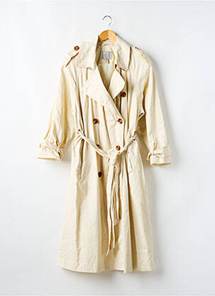 Trench tissage popeline sans capuche beige ASOS femme