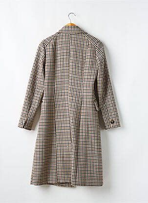 Manteau long coupe droite sans capuche marron PFERDGARTEN femme