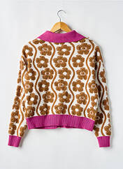 Gilet manches longues marron WAREHOUSE pour femme seconde vue