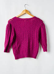 Gilet manches courtes violet CHARLIOR pour femme seconde vue