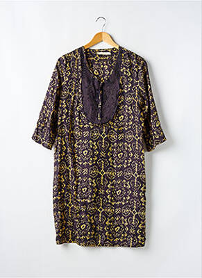 Robe De Plage Manches Courtes Marron Zara Femme 2595188-marron