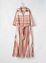 Robe longue orange GOA pour femme seconde vue