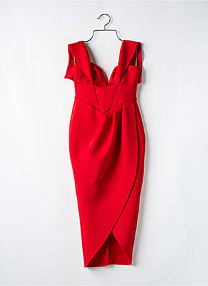 Robe mi-longue rouge ASOS pour femme