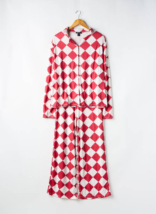 Pyjama rouge BOOHOO pour femme