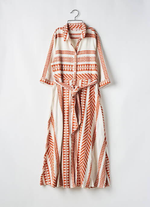 Robe longue orange GOA pour femme