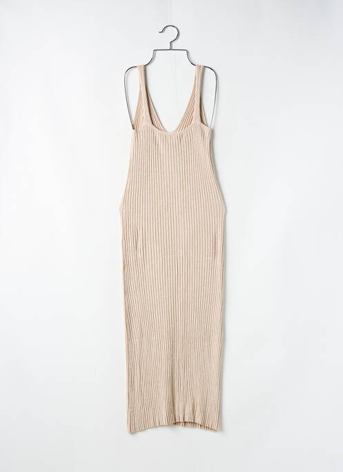 Robe mi-longue beige MANGO pour femme