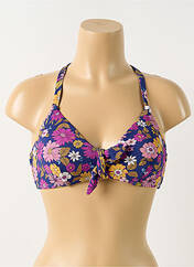 Maillot de bain 1 pièce violet CUPSHE pour femme seconde vue