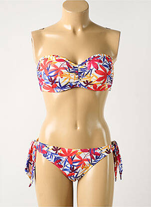 Maillot de bain 2 pièces rouge SANS COMPLEXE pour femme