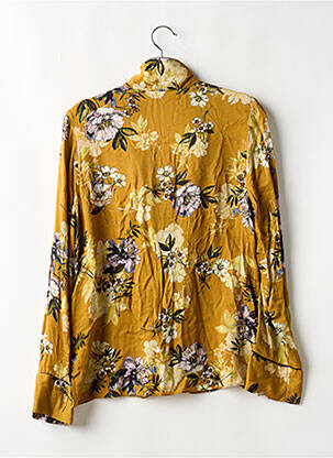 Chemisier imprimé fleurs manches longues jaune URBAN OUTFITTERS femme