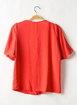 Chemisier coupe cintrée manches 3/4 orange SANS MARQUE femme