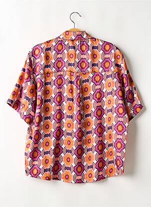 Chemisier manches courtes manches courtes orange LENNY B femme