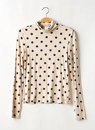 T-shirt manches longues manches longues beige H&M femme