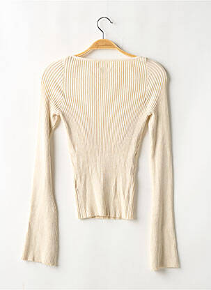 Pull col v manches longues beige H&M femme