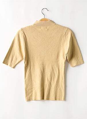 Pull stretch manches courtes beige MOLLY BRACKEN femme