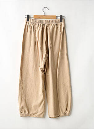 Pantalon 7/8 taille élastique taille normale beige SANS MARQUE femme