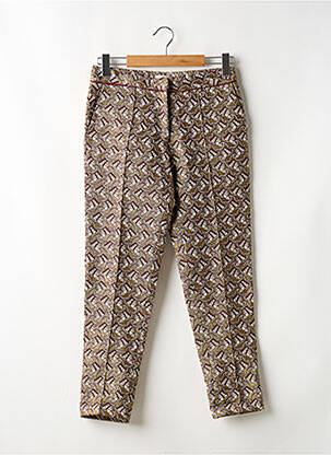 Pantalon 7/8 taille à pinces taille normale or OPULLENCE femme