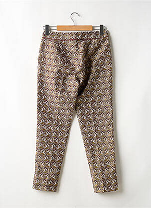 Pantalon 7/8 taille à pinces taille normale or OPULLENCE femme
