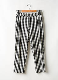 Pantalon chino tissage popeline taille normale noir MANGO femme