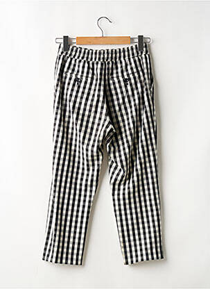 Pantalon chino tissage popeline taille normale noir MANGO femme