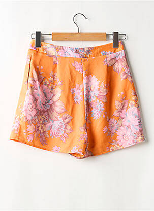 Short taille à pinces taille normale orange ASOS femme