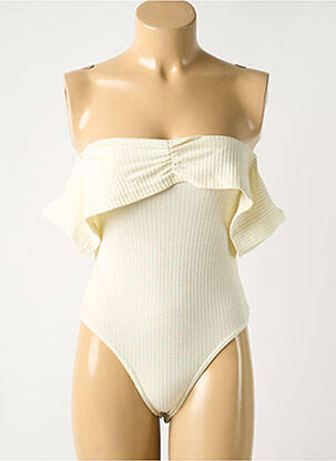 Body stretch sans manche beige NASTY GAL femme