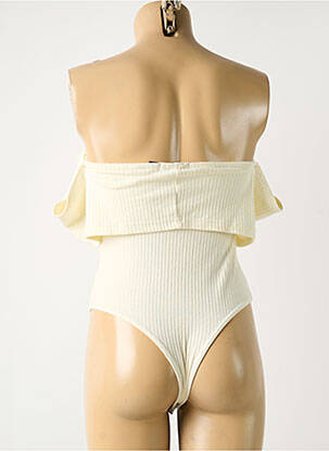 Body stretch sans manche beige NASTY GAL femme