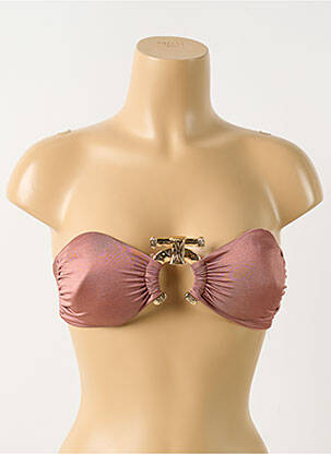 Haut de maillot de bain stretch haut bandeau rose SANS MARQUE femme