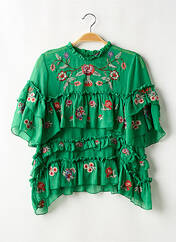 Blouse vert ZARA pour femme seconde vue