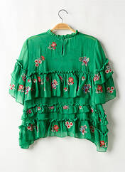 Blouse vert ZARA pour femme seconde vue