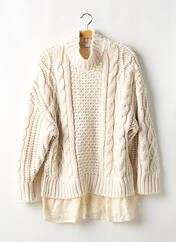 Pull tunique beige ZARA pour femme seconde vue
