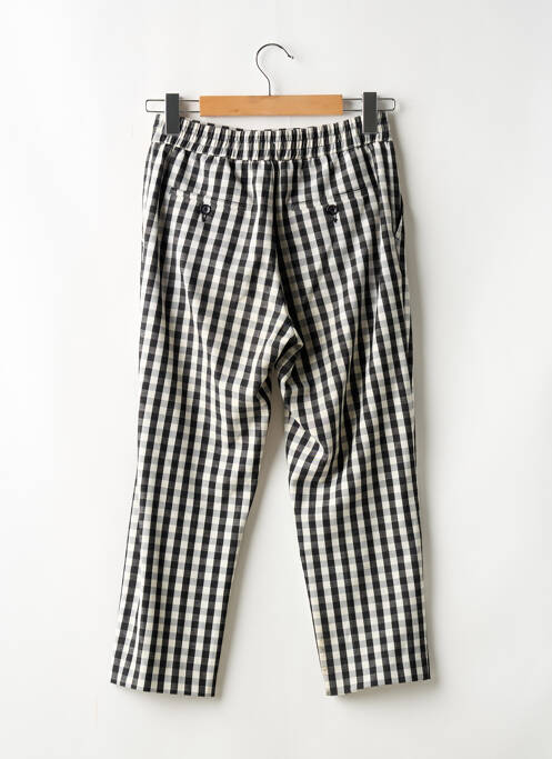 Pantalon chino tissage popeline taille normale noir MANGO femme