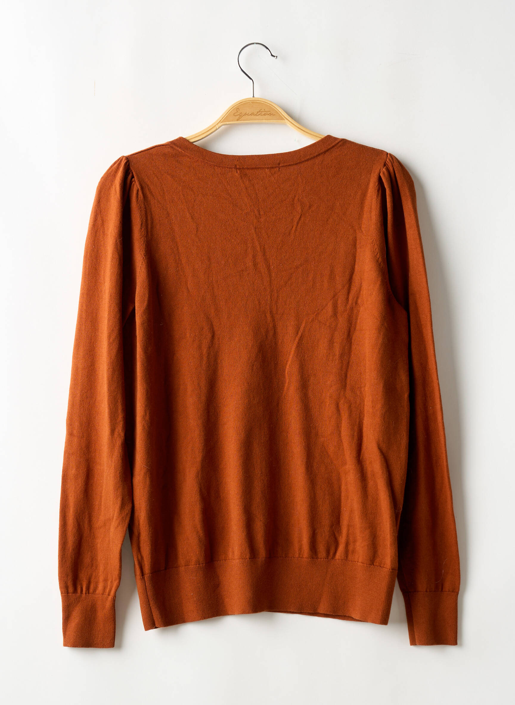 Pull Col V Marron Boden Femme 2588653-marron Modz