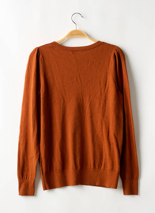 Pull col v manches longues marron BODEN femme