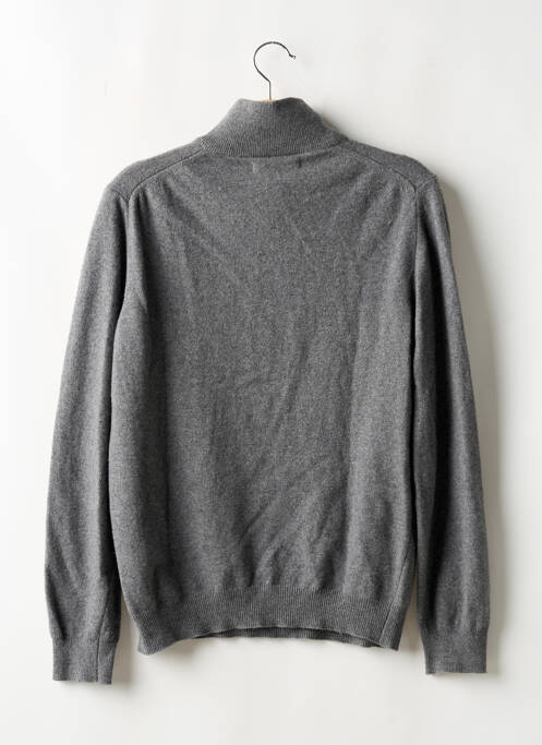 Pull stretch manches longues gris MONOPRIX homme