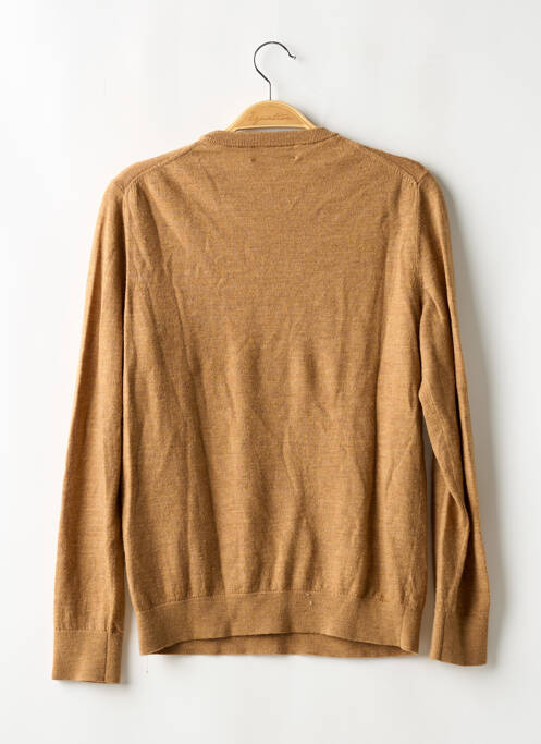 Pull stretch manches longues marron CELIO homme