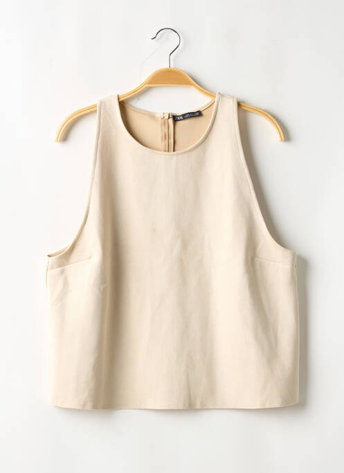 Top beige ZARA pour femme