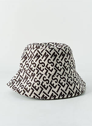 Bonnet forme bob marron H&M femme