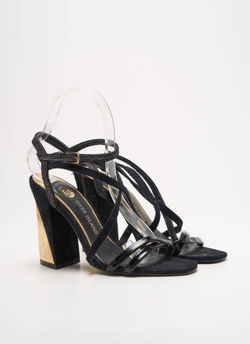 Sandales/Nu pieds noir RIVER ISLAND pour femme