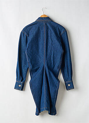 Robe mi-longue manches longues manches longues bleu NANUSHKA femme