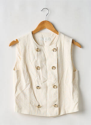 Gilet sans manche coupe cintrée beige ZARA femme