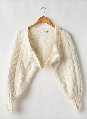 Boléro manches longues beige GESTUZ femme