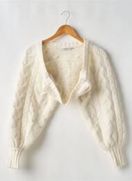 Boléro manches longues beige GESTUZ femme