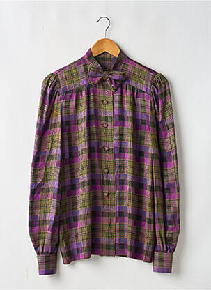 Chemisier coupe fluide manches longues violet NINA RICCI femme