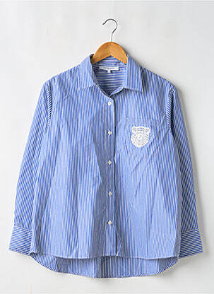 Chemisier coupe droite manches longues bleu GERARD DAREL femme