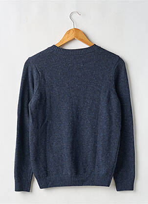 Pull tissage chiné manches longues bleu HAOLEN femme
